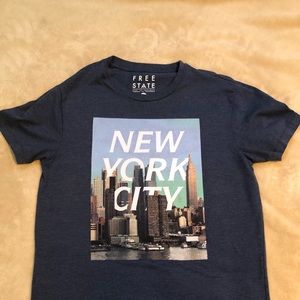 Men Small Graphic Free State Tee